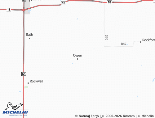 Mappa MICHELIN Owen - ViaMichelin