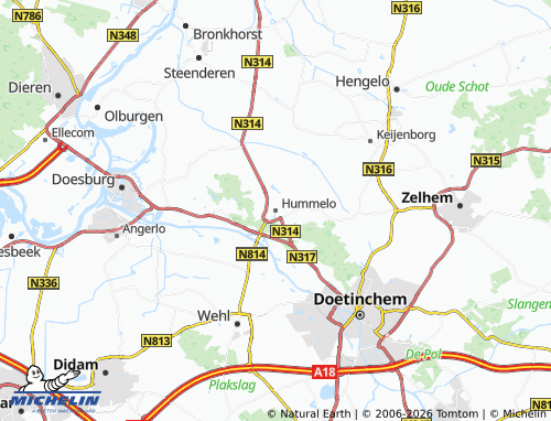 Mappa MICHELIN Hummelo - ViaMichelin