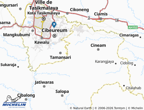 MICHELIN Gunungtanjung map - ViaMichelin