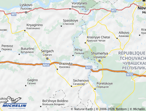 MICHELIN-Landkarte Pilninski Rajon - ViaMichelin