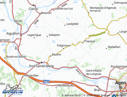 MICHELIN Frégimont map - ViaMichelin