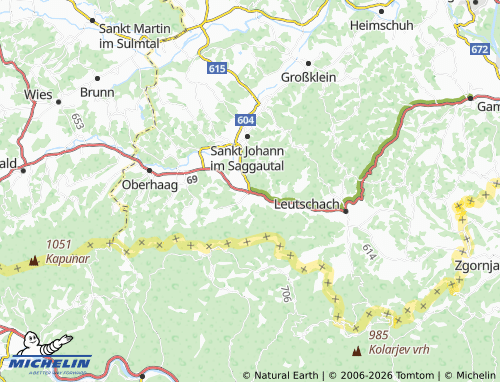 MICHELIN-Landkarte Arnfels - ViaMichelin