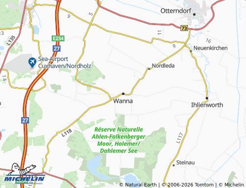 MICHELIN Wanna map - ViaMichelin