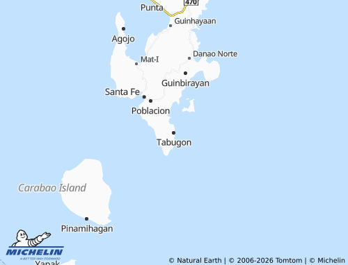 Mappa MICHELIN Tabugon - ViaMichelin