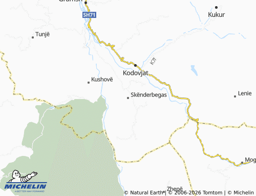Mappa MICHELIN Skënderbegas - ViaMichelin