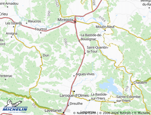 MICHELIN Troye-d'Ariège map - ViaMichelin