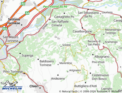 Mappa MICHELIN Sciolze - ViaMichelin