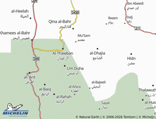 MICHELIN-Landkarte al-Mashuwr - ViaMichelin
