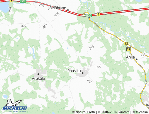 MICHELIN Aruaru map - ViaMichelin