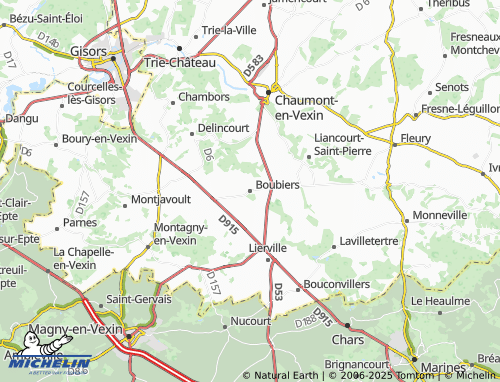 MICHELIN Boubiers map - ViaMichelin
