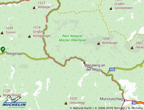 MICHELIN Tirol map - ViaMichelin