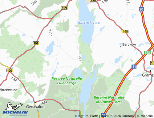 MICHELIN Strehlow map - ViaMichelin