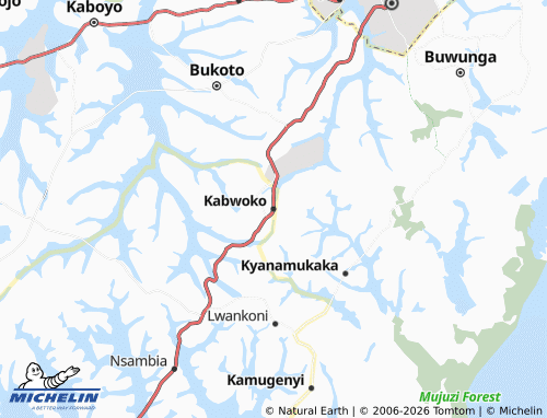 Carte MICHELIN Kabwoko - ViaMichelin