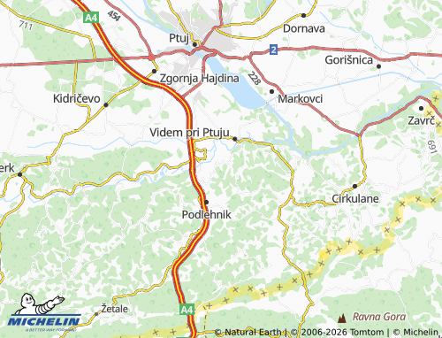 Mapa MICHELIN Majski Vrh - ViaMichelin