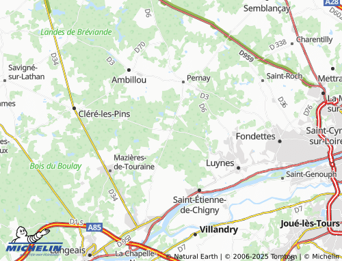 MICHELIN La Queue de Merluche map - ViaMichelin