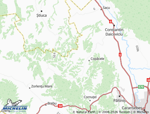 Carte MICHELIN Zorile - ViaMichelin
