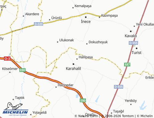 MICHELIN Halilpaşa map - ViaMichelin