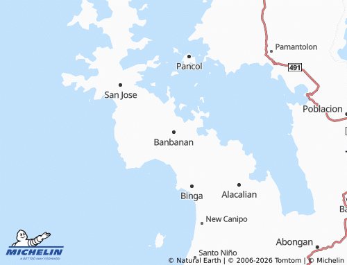 MICHELIN Banbanan map - ViaMichelin