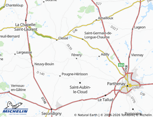 Carte MICHELIN Fénery - ViaMichelin