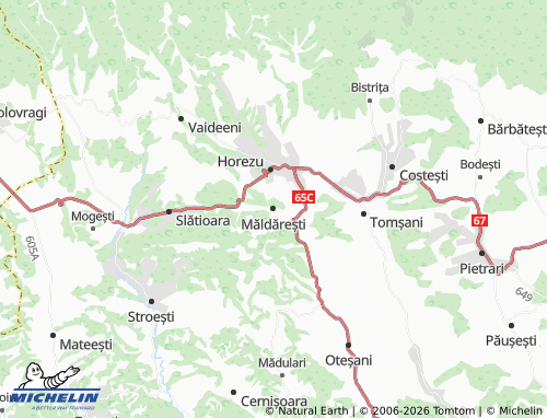 Mapa MICHELIN Măldărești - ViaMichelin