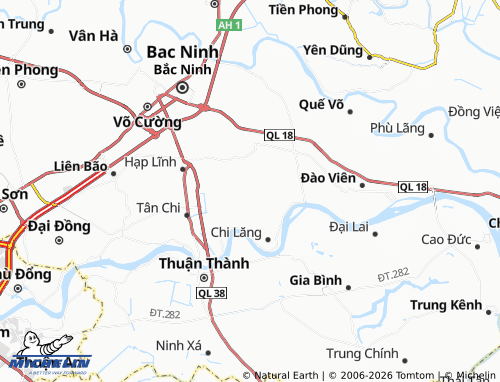 Mapa MICHELIN Yên Giả - ViaMichelin