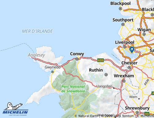 Mappa MICHELIN Conwy - ViaMichelin