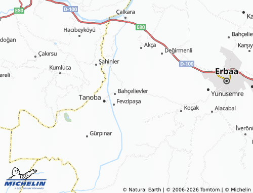 Mappa MICHELIN Akkoç - ViaMichelin