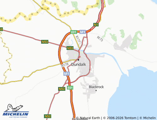 Kaart MICHELIN Dundalk - ViaMichelin