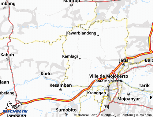 MICHELIN Mojowono map - ViaMichelin