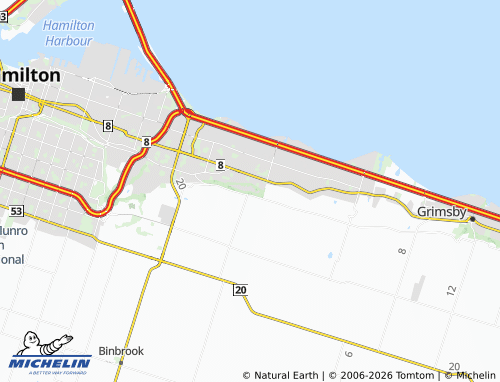 Mapa MICHELIN Stoney Creek - ViaMichelin