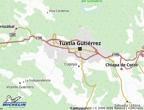 MICHELIN Jardines del Sur map - ViaMichelin