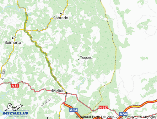 Mapa MICHELIN Toques - ViaMichelin