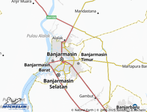 MICHELIN Banua Anyar map - ViaMichelin