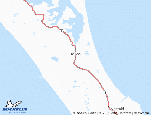 Mapa MICHELIN Te Kao - ViaMichelin