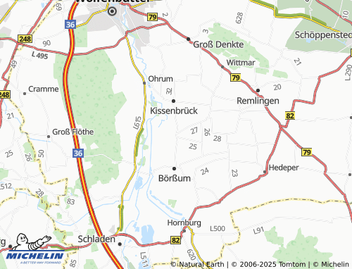 MICHELIN-Landkarte Bornum - ViaMichelin