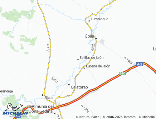 Mappa MICHELIN Salillas de Jalón - ViaMichelin