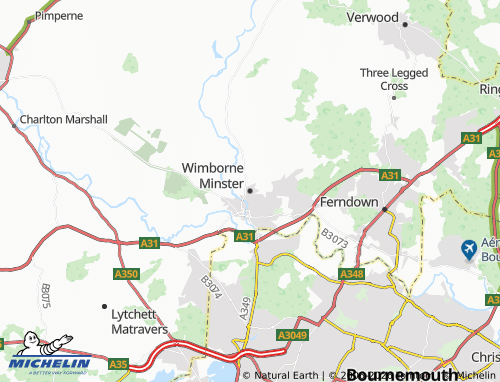 MICHELIN Wimborne Minster map - ViaMichelin