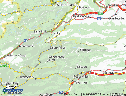 Mapa MICHELIN Fornet-Dessous - ViaMichelin