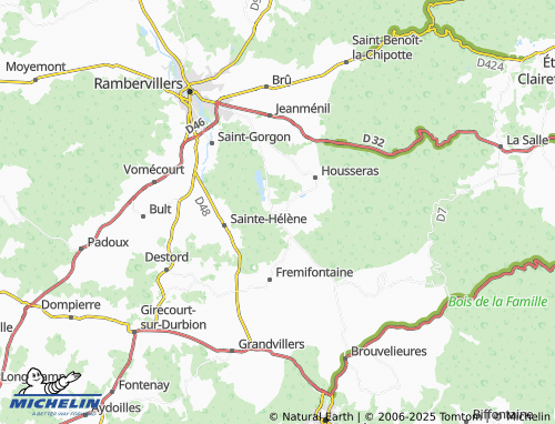 Mapa MICHELIN Autrey - ViaMichelin