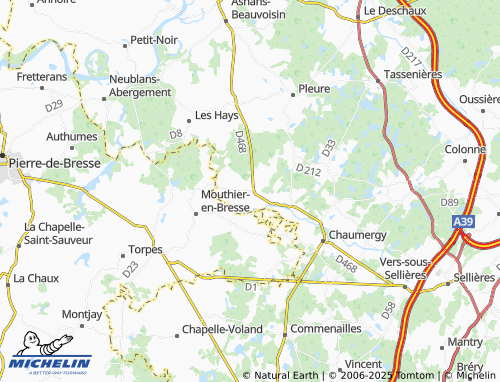 Carte MICHELIN Rye - ViaMichelin