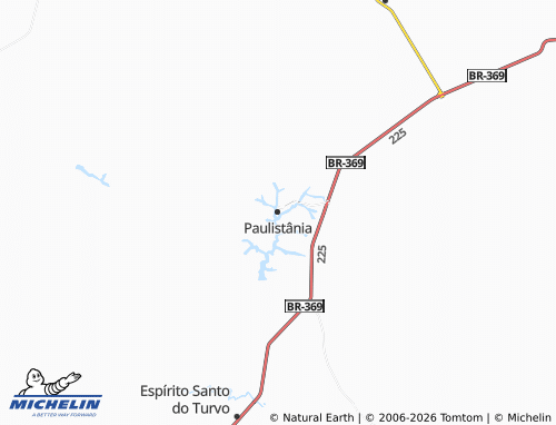 Mapa MICHELIN Paulistânia - ViaMichelin