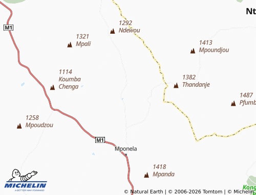MICHELIN Mlima map - ViaMichelin