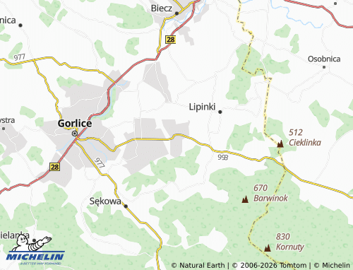 MICHELIN Kryg map - ViaMichelin