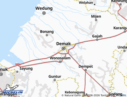 Carte MICHELIN Demak - ViaMichelin