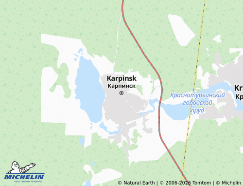 MICHELIN-Landkarte Karpinsk - ViaMichelin