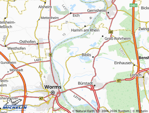 MICHELIN Wattenheim map - ViaMichelin