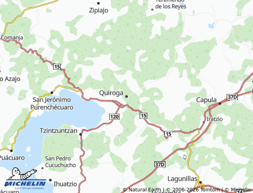 Kaart MICHELIN Quiroga - ViaMichelin