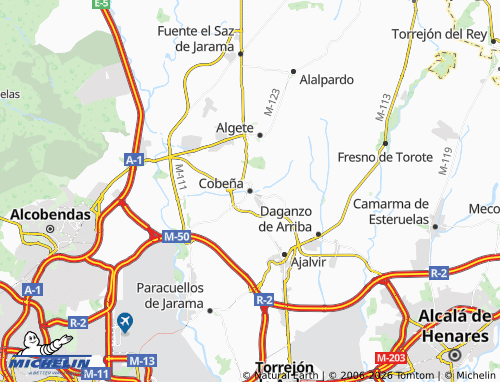MICHELIN Cobeña map - ViaMichelin