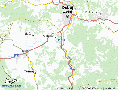 MICHELIN Mravići map - ViaMichelin
