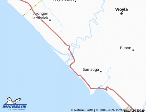 MICHELIN Peuribu map - ViaMichelin